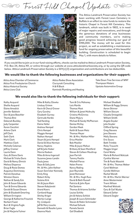 Attica Landmark Preservation Society Main Page Attica landmark preservation society main page